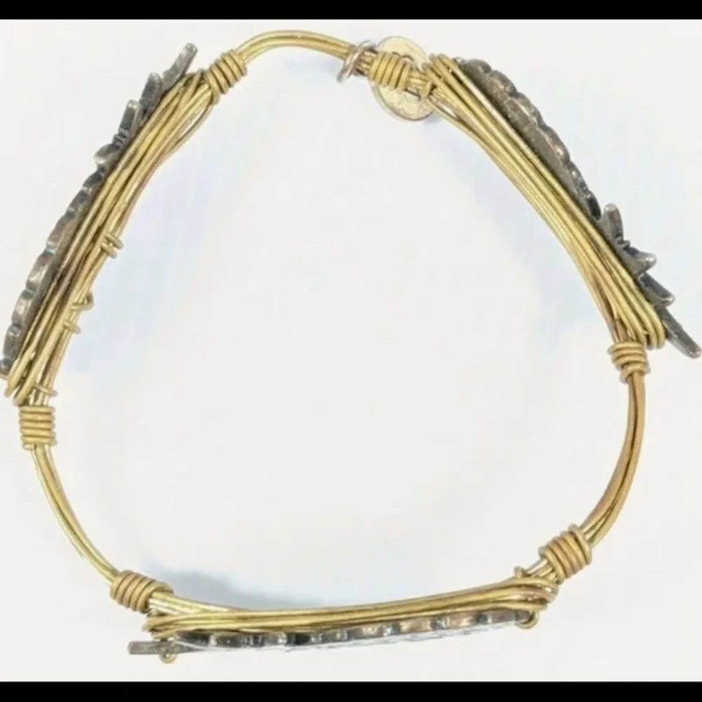 Bourbon & Bow Ties Pineapple Wire Bangle Bracelet